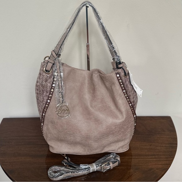 Handbags - NWT - Slouchy Shoulder Bag with Metallic Embellishments